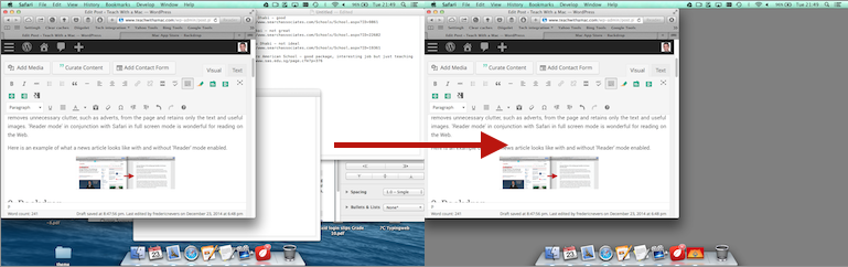 No backdrop vs. Backdrop Example of backdrop app on Mac