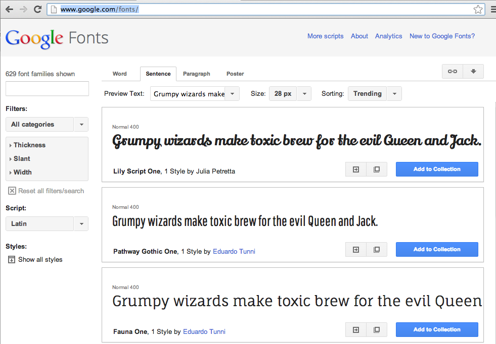 Google fonts for Moodle Google fonts for Moodle