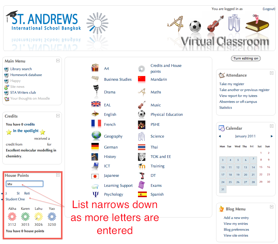Teacher selects a student Teacher selects a student